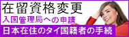 在留資格変更許可申請について