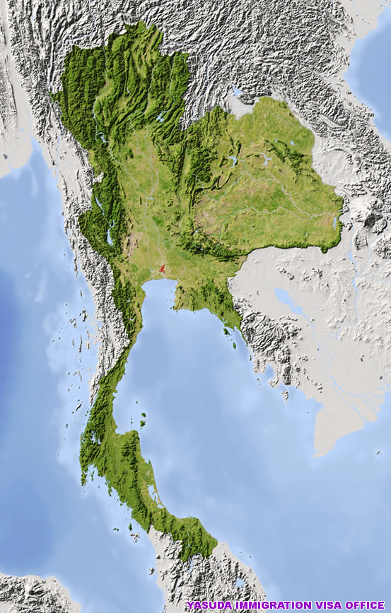 タイの地図